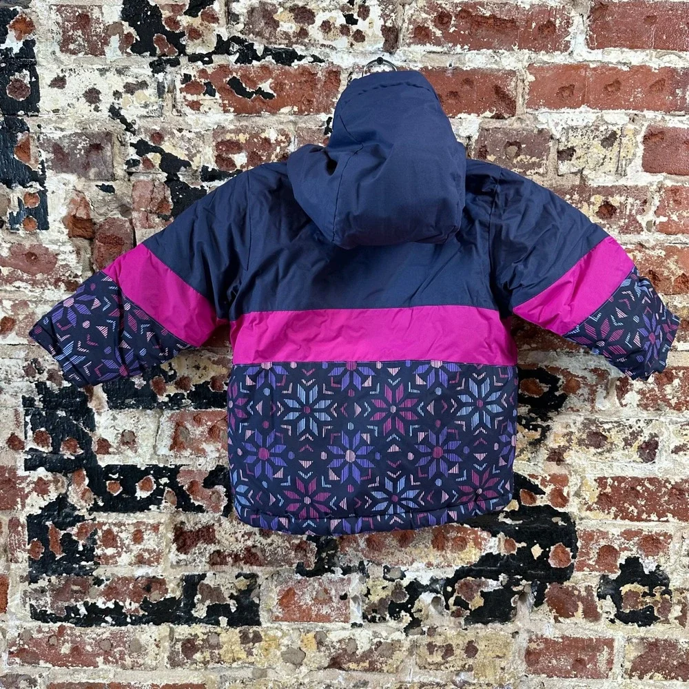 Columbia Toddler Girls 4T Purple Pink Winter Snow Full Zip Hooded Jacket